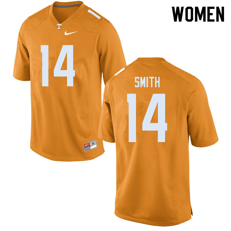 Women #14 Spencer Smith Tennessee Volunteers College Football Jerseys Sale-Orange